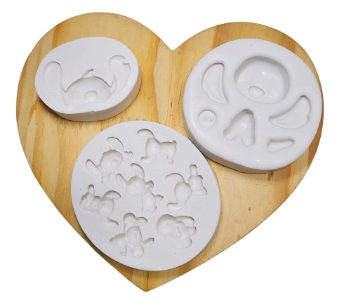 Molde de silicone kit bonecos - alienigena azul