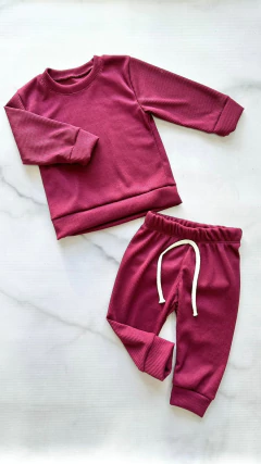 CONJUNTO LISO DE WAFFLE - dimon kids