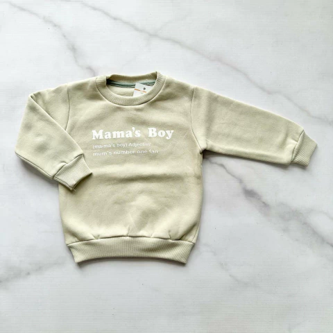 BUZO FRISADO MAMA'S BOY NATURAL