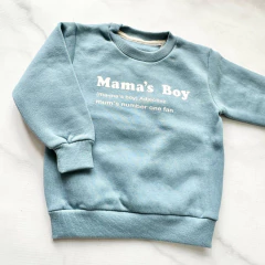 BUZO FRISADO MAMA'S BOY AZUL - comprar online