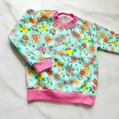 BUZO FRISADO FLOWERS - dimon kids