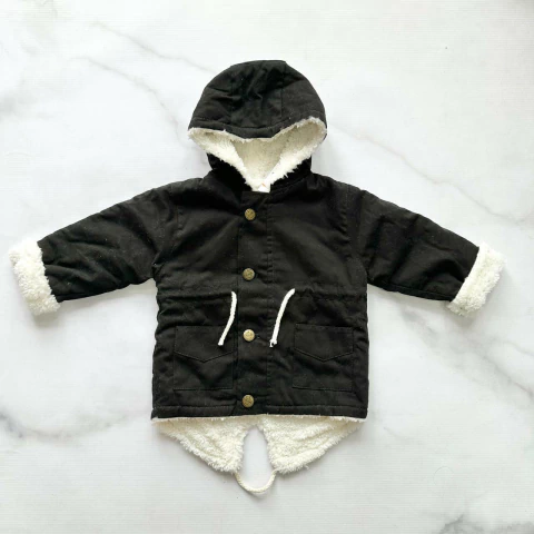 PARKA GABARDINA NEGRA