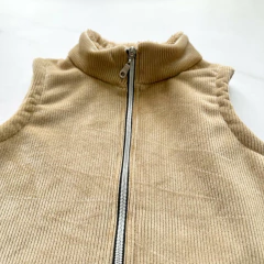 CHALECO CORDERITO BEIGE - comprar online