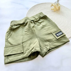 BERMUDA CARGO LISA RÚSTICA - dimon kids