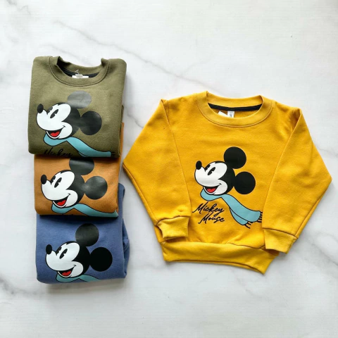 BUZO FRISADO MICKEY BUFANDA