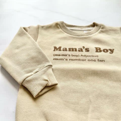 BUZO FRISADO MAMA'S BOY BEIGE - comprar online