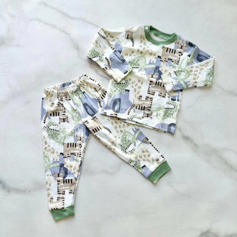 PIJAMA DE ALGODON MANGAS LARGAS