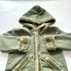 CAMPERA PIEL VERDE - comprar online