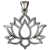 Dije Flor de Loto calada en Plata 925 - comprar online