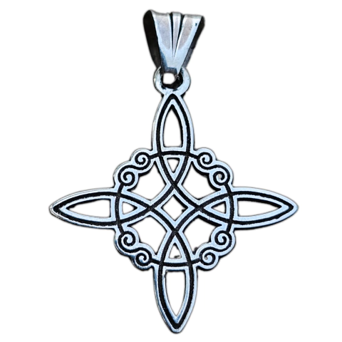 Dije Nudo de Bruja Calado en Plata 925 - comprar online