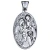 Dije Sagrada Familia en Plata 925 (Oval)
