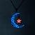 Collar en Acero Quirúrgico con Medialuna y Estrella que brillan en la oscuridad - comprar online