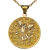 Dije Arcángel Miguel con inscripciones Oro 18k macizo + Cadena de regalo