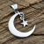 Dije Luna Y Estrella Colgante Turco Islám en Plata 925 - comprar online