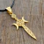 Collar Daga Luna Triple Diosa Hécate Strophalo en Oro 18k laminado - Dije + Cordón - comprar online