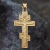 Collar Cruz Rusa Ortodoxa Calvario en Oro 18k laminado - Dije + Cadena - comprar online