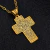 Collar Cruz Padre Nuestro en Oro 18k Laminado - Dije + Cadena - comprar online