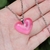 Imagen de Collares y Aros Corazones Luminosos que Brillan en la Oscuridad | Acero Quirúrgico