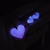 Collares y Aros Corazones Luminosos que Brillan en la Oscuridad | Acero Quirúrgico - tienda online