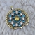EDICIÓN ESPECIAL: Dije Prendedor Escarapela Argentina Plata 925 en Laureles y Zirconias Cubicas - Amarrarte