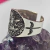 Anillo Arcángel Miguel con Espadas Aladas en Plata 925 Regulable - tienda online