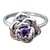 Anillo Rosa en Flor con Zirconia Alpaca / Bronce - tienda online
