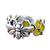 Anillo Abeja en Panal de Plata 925