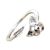Anillo Regulable Pimpollo de Rosa en Plata 925