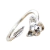Anillo Regulable Pimpollo de Rosa en Plata 925