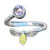 Anillo Abeja en Plata 925 y Zirconias Cúbicas