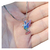 Collar con dije Colibrí Picaflor Esmaltado en Plata 925