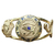Gran Brazalete Egipcio Ojo de Horus con Esfinge y Ankh Baño Oro 18k