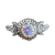 Anillo Diosa Triple Luna con Zirconias | Alpaca