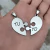 Imagen de Dije Corazón Rompecabezas combinable con Grabado Personalizado