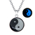 Collar Yin Yang Brilla en la Oscuridad