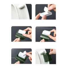 Imagem do Kit 2 Alça adesiva para Tampa de Vaso Sanitário mais higiene