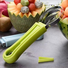 Imagem do Kit Cortador de Frutas multifunções com Boleador aço inox