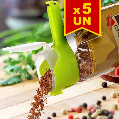 Kit 5 Fechadores de embalagens Presilha com Tampa - comprar online