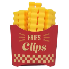Kit 12 Prendedores Seladores de Embalagem Batata Frita Fries Clips