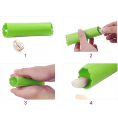Tubo Rolo Descascador de alho estilo japonês em silicone na internet