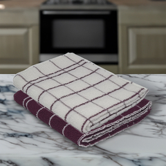 Kit 2 Panos de Copa Chef TEKA 70 x 45 cm 100% Algodão Roxo