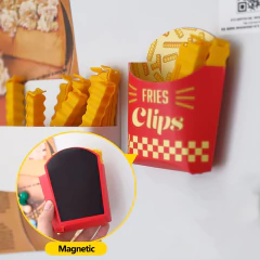 Kit 12 Prendedores Seladores de Embalagem Batata Frita Fries Clips - loja online