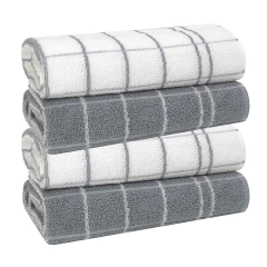 Kit 4 Panos de Copa Chef TEKA 70 x 45 cm 100% Algodão Cinza - La Criativa | Loja De Presentes Criativos, Utilidades Domésticas, Produtos Para Casa