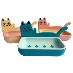 Saboneteira com drenagem Gatinho - La Criativa | Loja De Presentes Criativos, Utilidades Domésticas, Produtos Para Casa