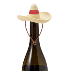 Rolha Sombrero Mexicano em Silicone Tampa de Garrafa Divertida