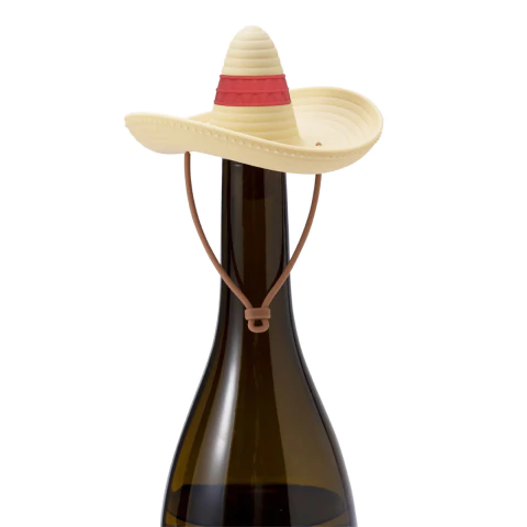 Rolha Sombrero Mexicano em Silicone Tampa de Garrafa Divertida