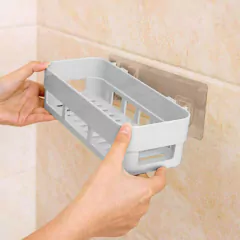 Imagem do Kit 3 Suportes para Shampoo Organizador sem furo na parede