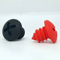 Kit com 3 Tampas de Garrafa em Silicone em Formato de Parafuso - comprar online