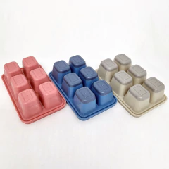 Kit 3 Forma de Gelo Tampa com Base Silicone solta cubo fácil - comprar online