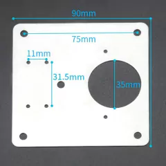 Kit 4 Placas Universais Dobradiça Aço Inox 24 parafusos - loja online